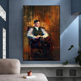 Tommy Shelby Peaky Blinders Art mural sur toile dramatique