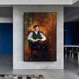 Tommy Shelby Peaky Blinders Art mural sur toile dramatique