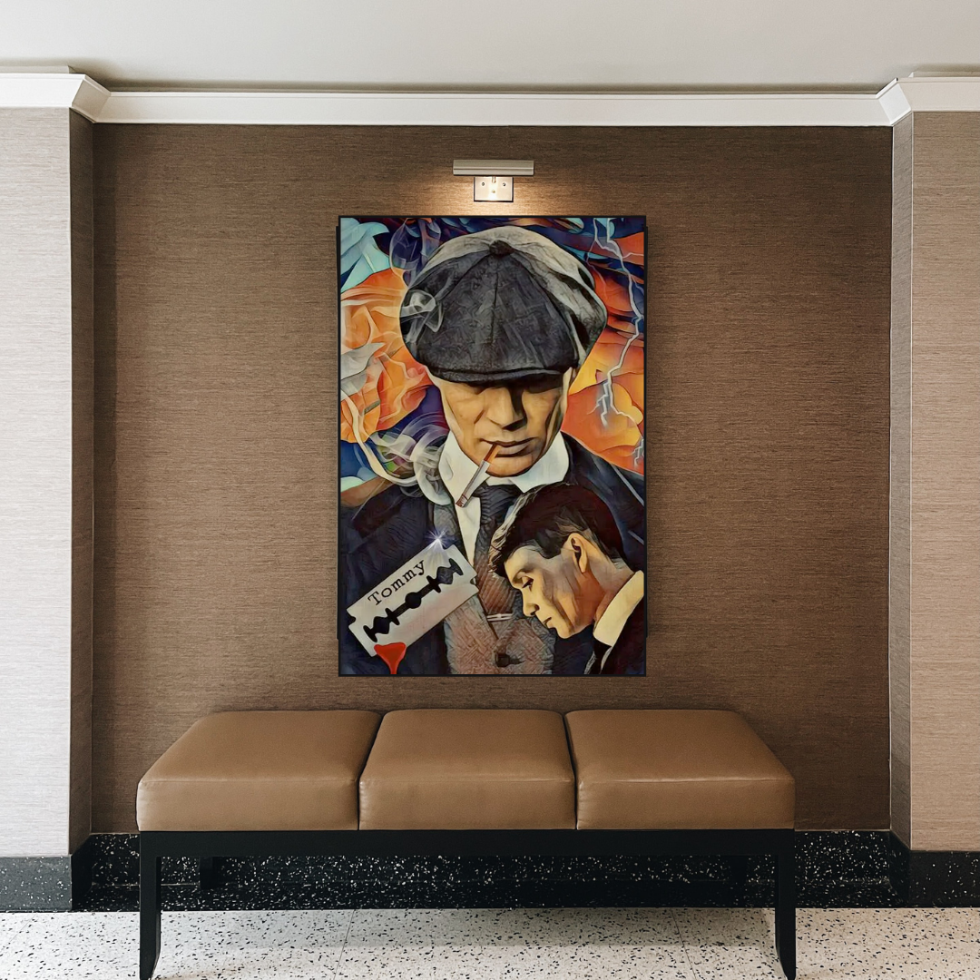 Tommy Shelby Peaky Blinders Art mural sur toile dramatique