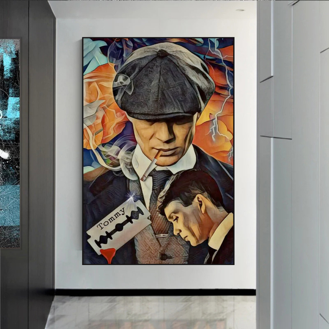 Tommy Shelby Peaky Blinders Art mural sur toile dramatique