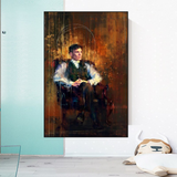 Tommy Shelby Peaky Blinders Art mural sur toile dramatique