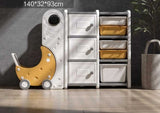 Astronaut Galaxy Design Toys Storage Rack | Large Toy Storage Cabinet