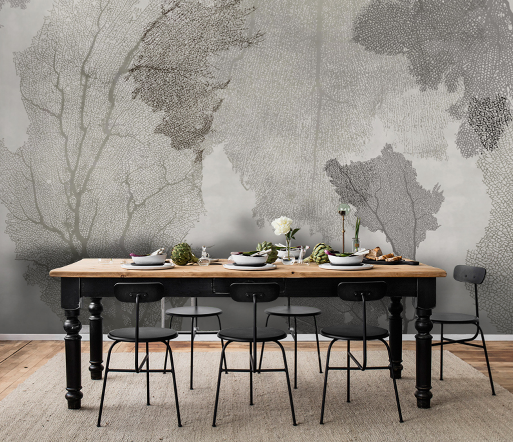 Trace Textured: Tree Wallpaper Murals for Unique Décor