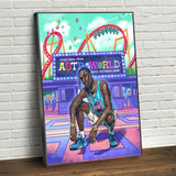 Art mural sur toile Travis Scott Pop Street Art - Collection Astroworld