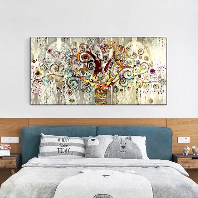 Arbre de vie par Gustav Klimt Art mural sur toile