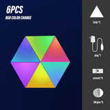 Triangle LED Light Panels - App Remote Gaming Light