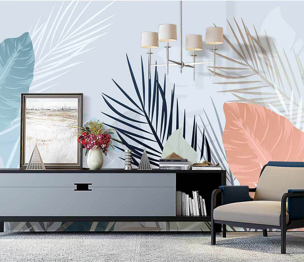 Tropical Leafs Wallpaper Murals - Vibrant Nature Designs