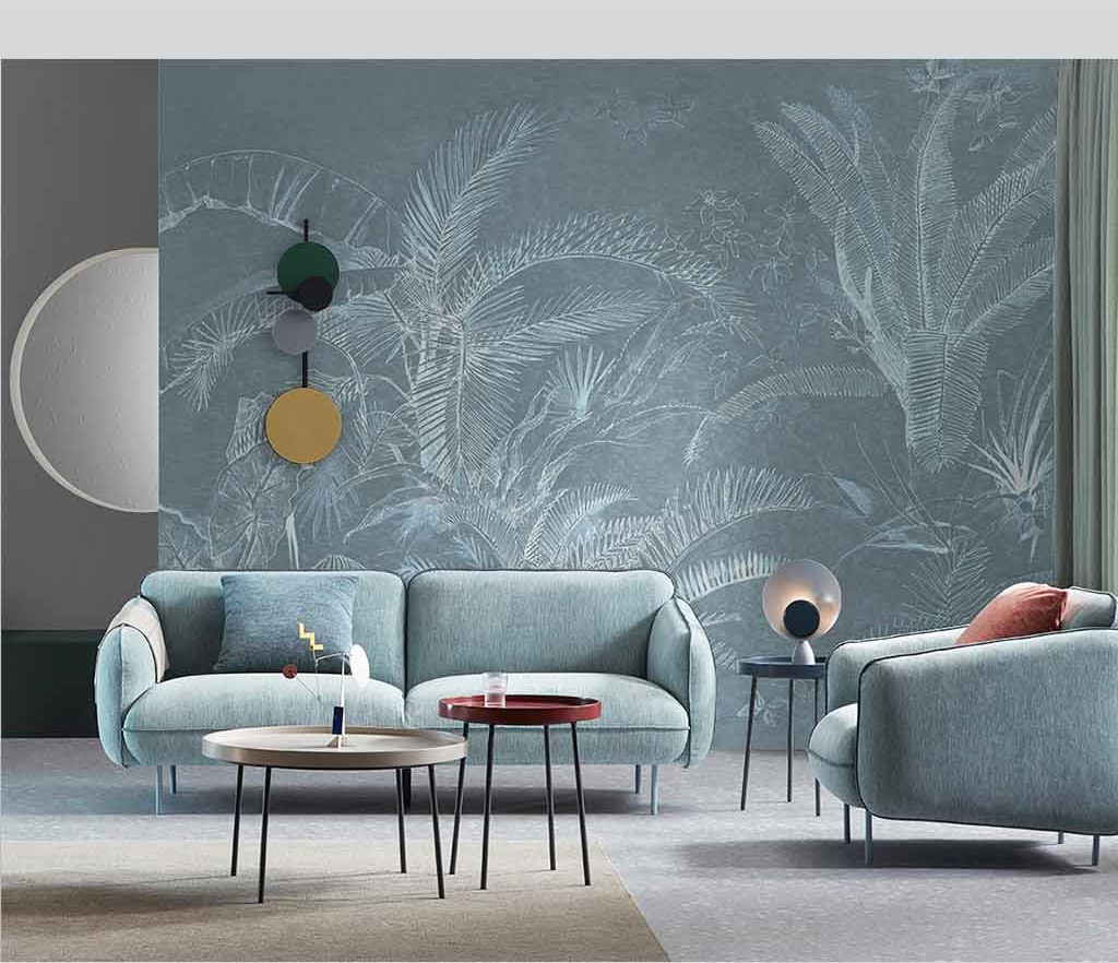 Tropical Plants Wallpaper Murals - Palm Leaves Design