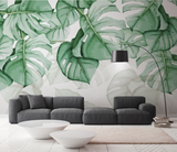 Tropisches Tapeten-Wandbild: Farnblatt-Retro-Thema