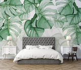 Tropisches Tapeten-Wandbild: Farnblatt-Retro-Thema