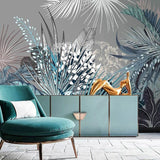 Papier Peint Mural Tropical - Thème Jungle Verte Luxuriante