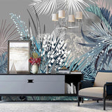 Papier Peint Mural Tropical - Thème Jungle Verte Luxuriante