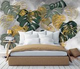 Papier Peint Mural Tropical - Thème Feuille de Monstera