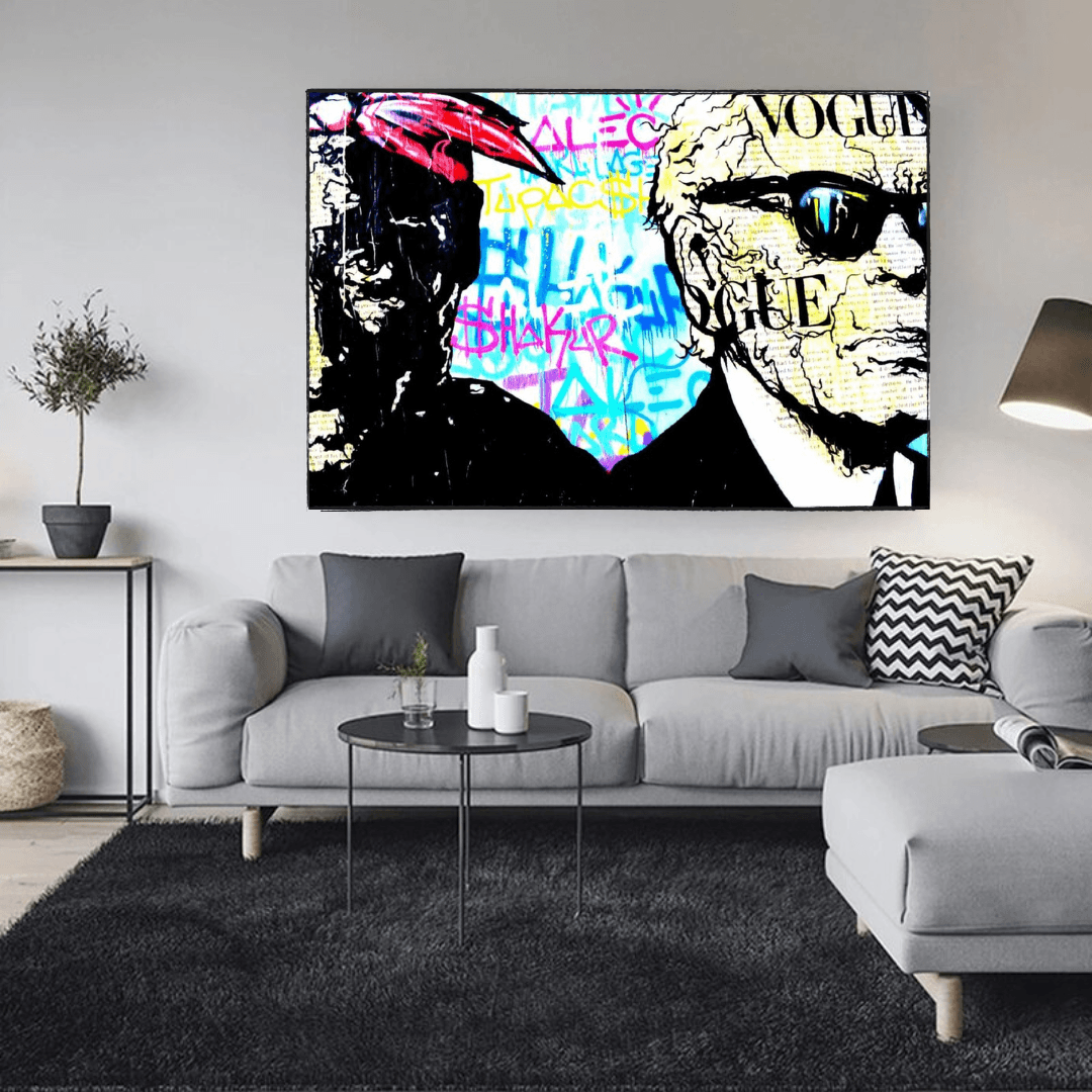 Wandkunst von TuPac und Karl Lagerfield – ikonische Designs