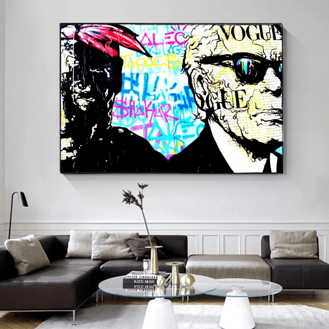 Wandkunst von TuPac und Karl Lagerfield – ikonische Designs