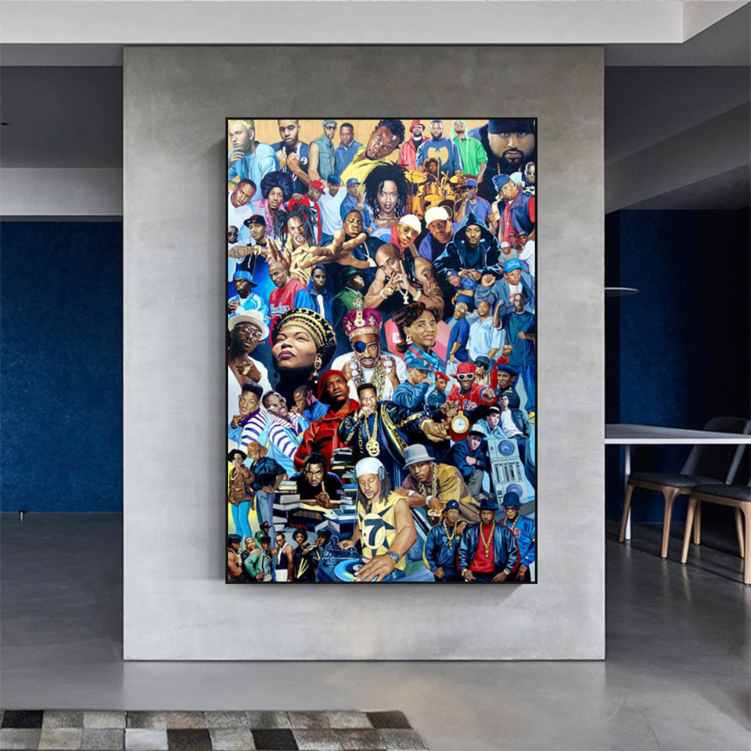 TuPac Biggie Smalls Poster: Hip Hop Legends Leinwand-Wandkunst