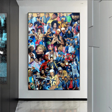 TuPac Biggie Smalls Poster: Hip Hop Legends Canvas Wall Art