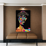 TuPac Singer Graffiti Colourful Canvas Wall Art