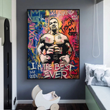 Tyson Fury Champion Boxing Leinwand-Wandkunst