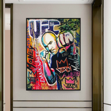 UFC Fighting Boxer Canvas Wall Art