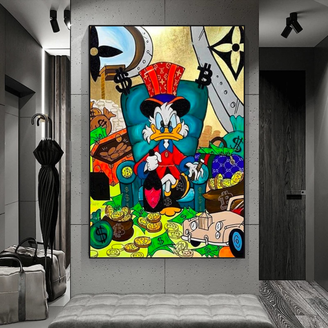 Art mural sur toile Oncle Scrooge – Collection exclusive