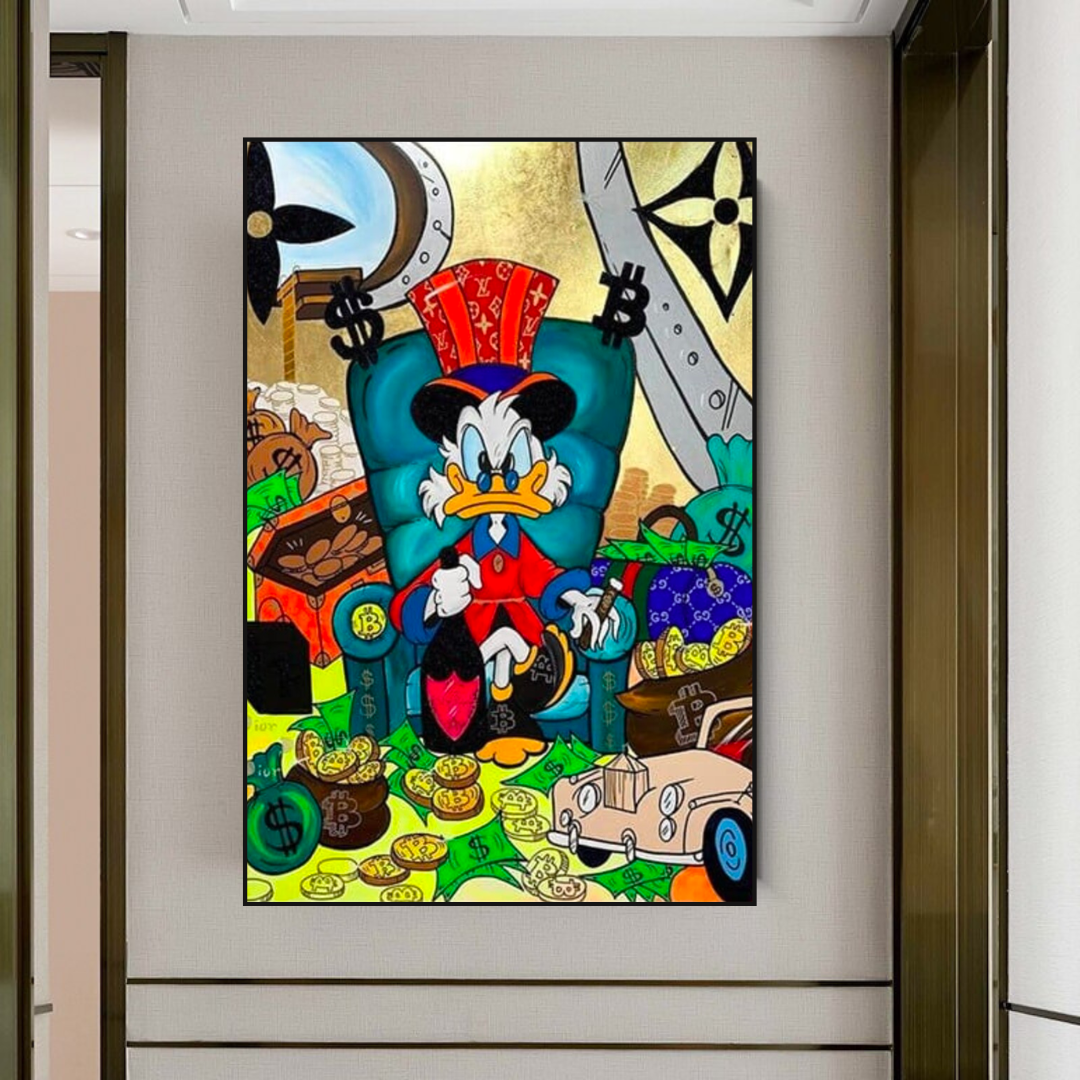 Uncle Scrooge Canvas Wall Art – Exclusive Collection