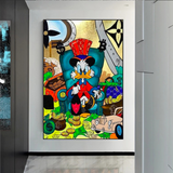 Uncle Scrooge Canvas Wall Art – Exclusive Collection