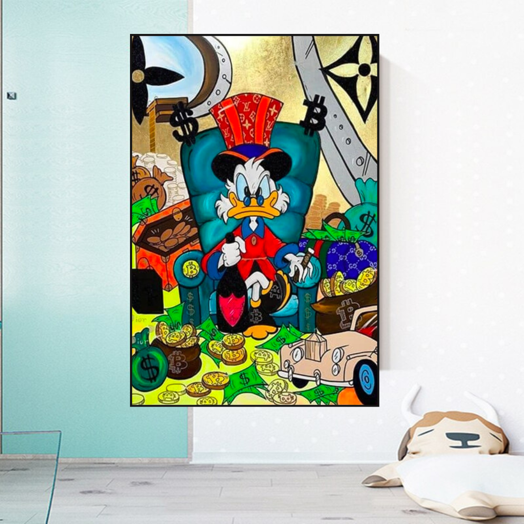 Uncle Scrooge Canvas Wall Art – Exclusive Collection