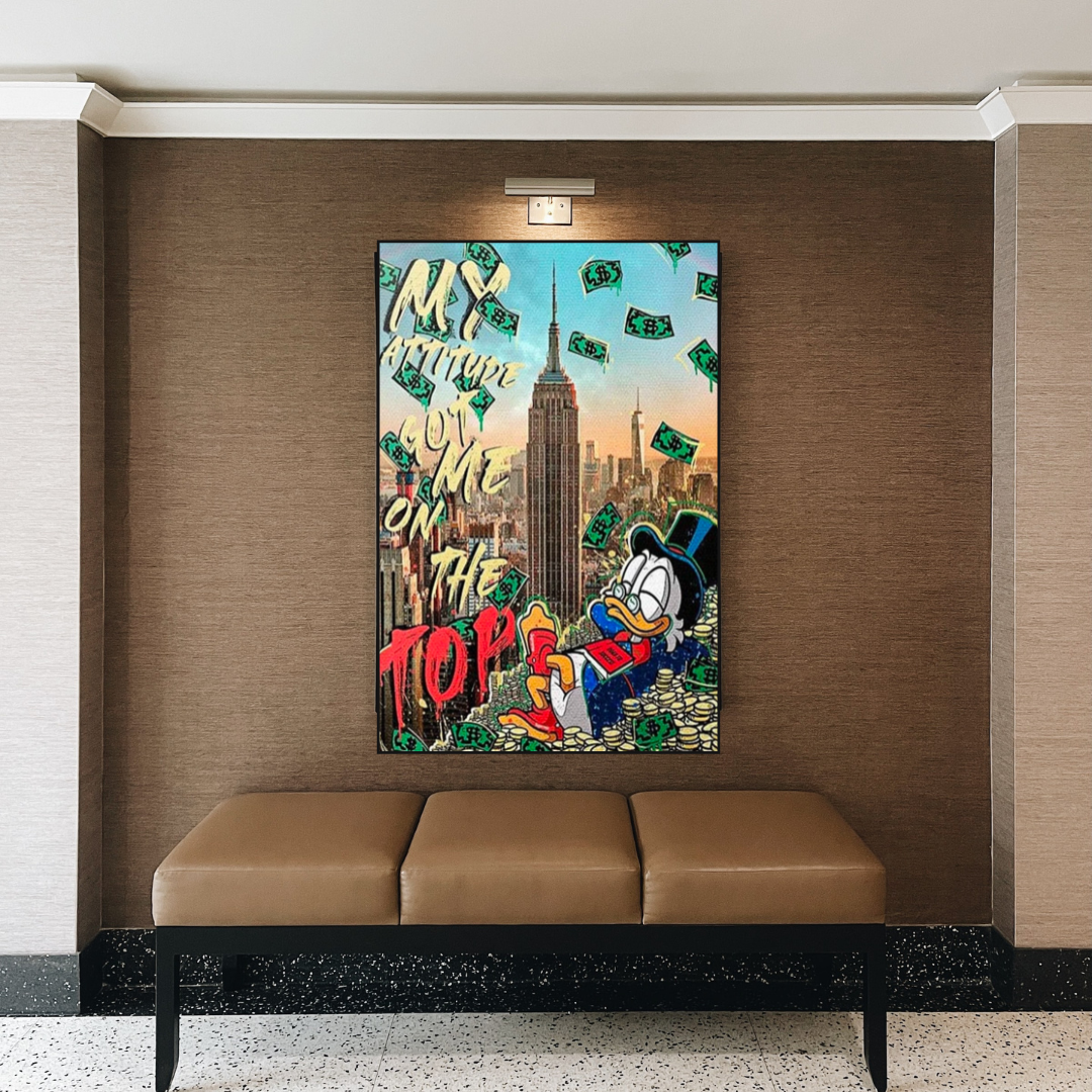 Uncle Scrooge McDuck Canvas Wall Art for Your Attitude