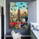 Oncle Scrooge McDuck Toile murale pour votre attitude