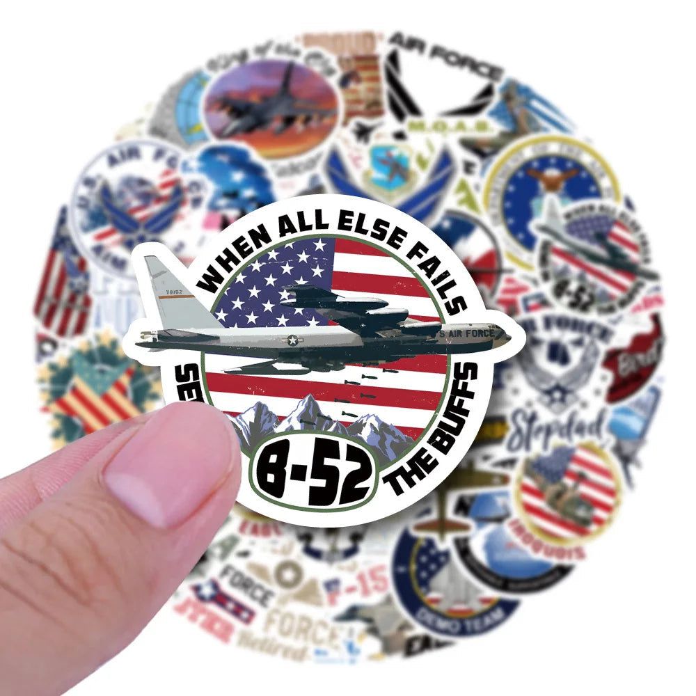 US Air Force Stickers Pack - high-quality patriotic decals