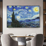 Van Gogh's Works Stars Night Sky Canvas Wall Art