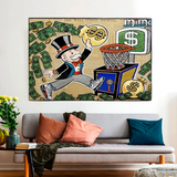 Vintage Alec Monopoly and Richie Canvas Print