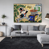 Vintage Alec Monopoly et Richie Impression sur toile