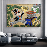 Vintage Alec Monopoly et Richie Impression sur toile