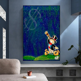 Vintage Alec Monopoly and Richie Starry Sky Canvas Print