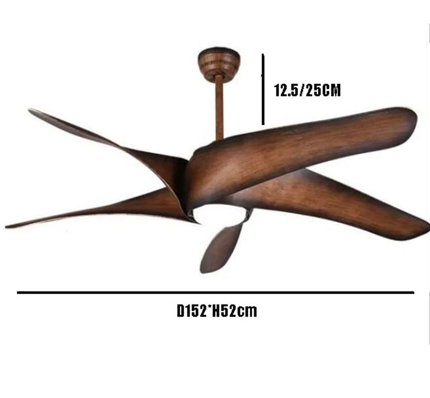 Vintage Brown Ceiling Fan 60 inch Techno Fan