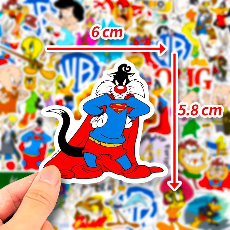 Warner Bros Cartoon Character Stickers - Fun Pack for Any Age