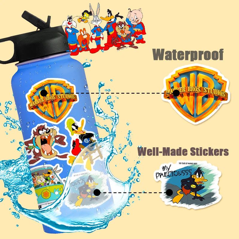 Warner Bros Cartoon Character Stickers - Fun Pack for Any Age