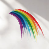 Aquarellpinsel Regenbogen mit Punkten Wandaufkleber