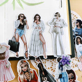 Fashion girl 21 Stickers Pack | Famous Bundle Stickers | Waterproof Bundle Stickers