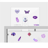 Fresh Purple Computer Water Cup Suitcase Sticker Waterproof Graffiti Helmet Sticker Wholesale