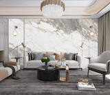 White Smoke Stone - Marble Wallpaper Murals