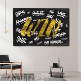 GAGNEZ la victoire Art de motivation - Art mural sur toile