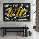 WIN victory Motivational Art - Canvas Wall Art