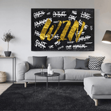 GAGNEZ la victoire Art de motivation - Art mural sur toile