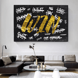 GAGNEZ la victoire Art de motivation - Art mural sur toile