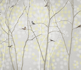 Winter Trees and Birds - Trees Wallpaper Mural