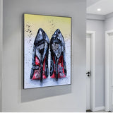 Frauen-High-Heels-Schuhe-Graffiti-Kunst – High-Heels-Poster