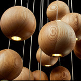 Kugel-Pendelleuchte aus Holz: Stilvolle Beleuchtung